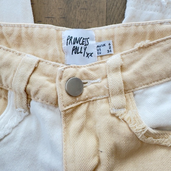 Princess Polly colorblock Straight Leg Jeans - Picture 7 of 9